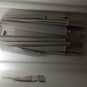 R&M Richards Silver Dress and Jacket Ensemble